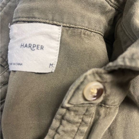 Harper Button Down Blouse Medium - Picture 3 of 7